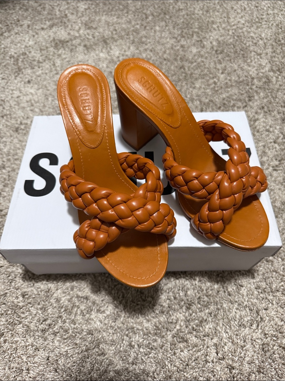 SCHUTZ Cicely Block Sandal